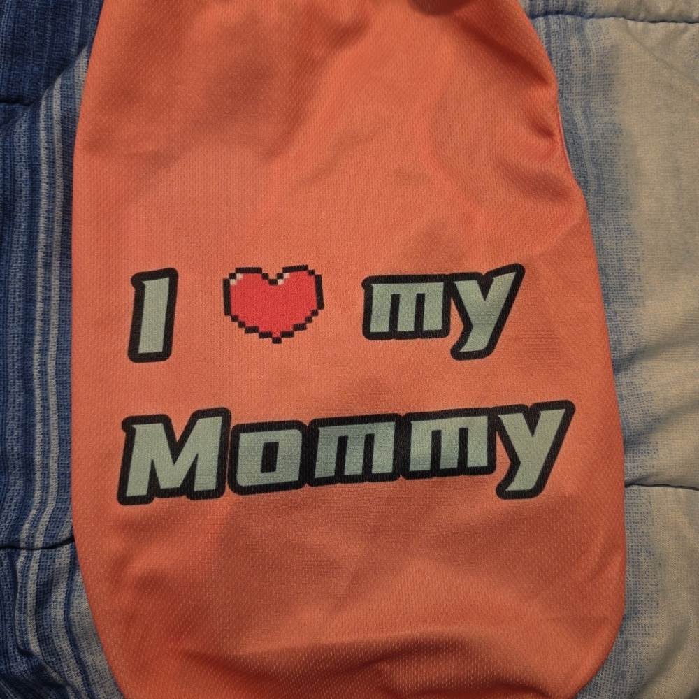 I Love My Mommy Dog Shirt PINK Size L For Small Med Dogs